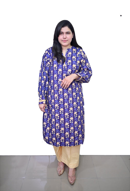 Stitched 2 Pc Sapphire Bana Dora Lilan