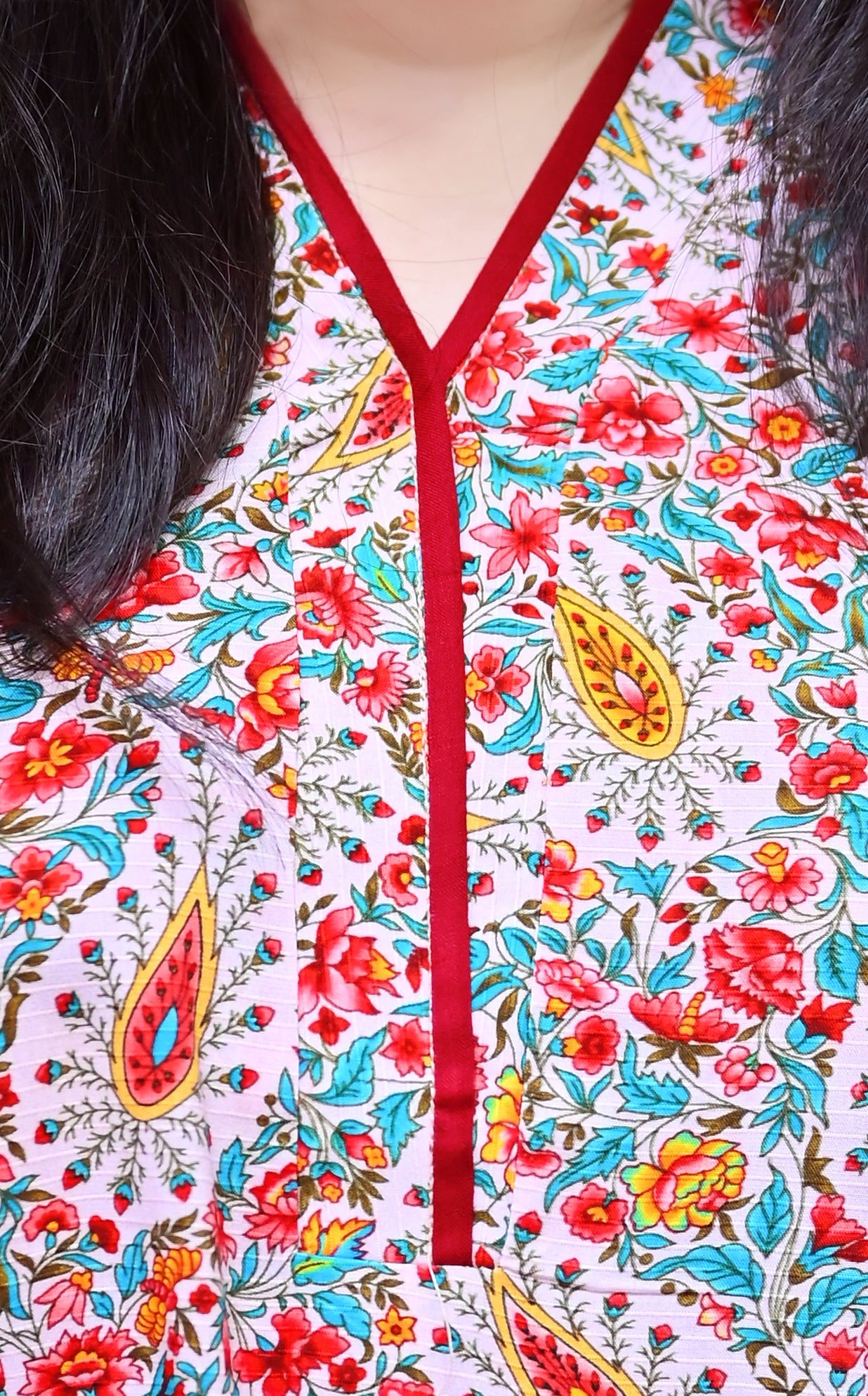 Stitched 2 Pc Sapphire Bana Dora Lilan