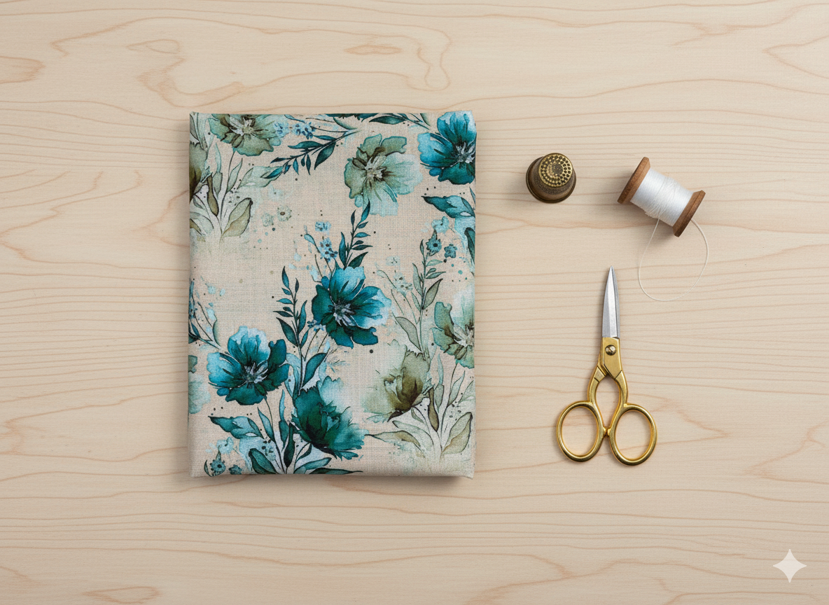 2 PIECE-SAPPHIRE KHADDAR