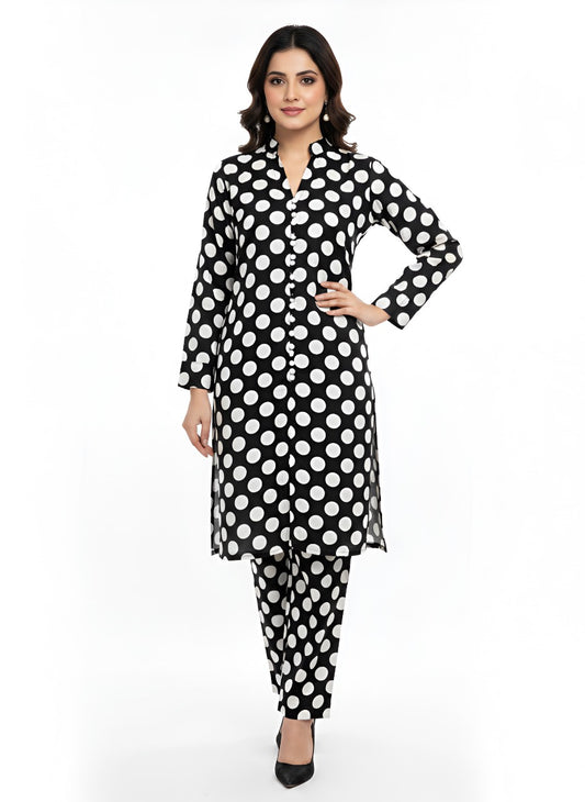 Stitched 2 Pc Sapphire Bana Dora Lilan