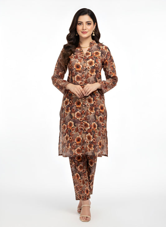 Stitched 2 Pc Sapphire Bana Dora Lilan