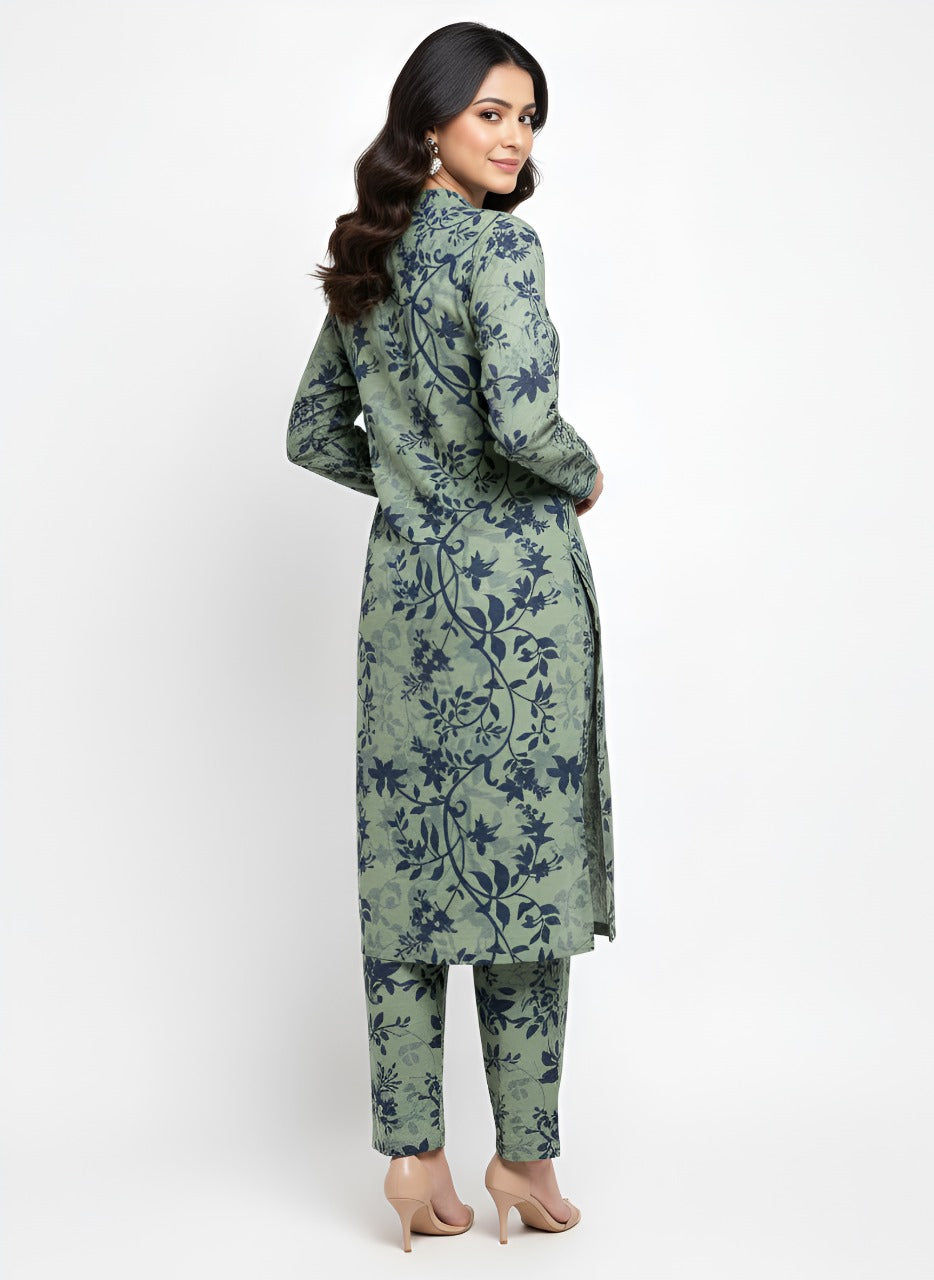 Stitched 2 Pc Sapphire Bana Dora Lilan