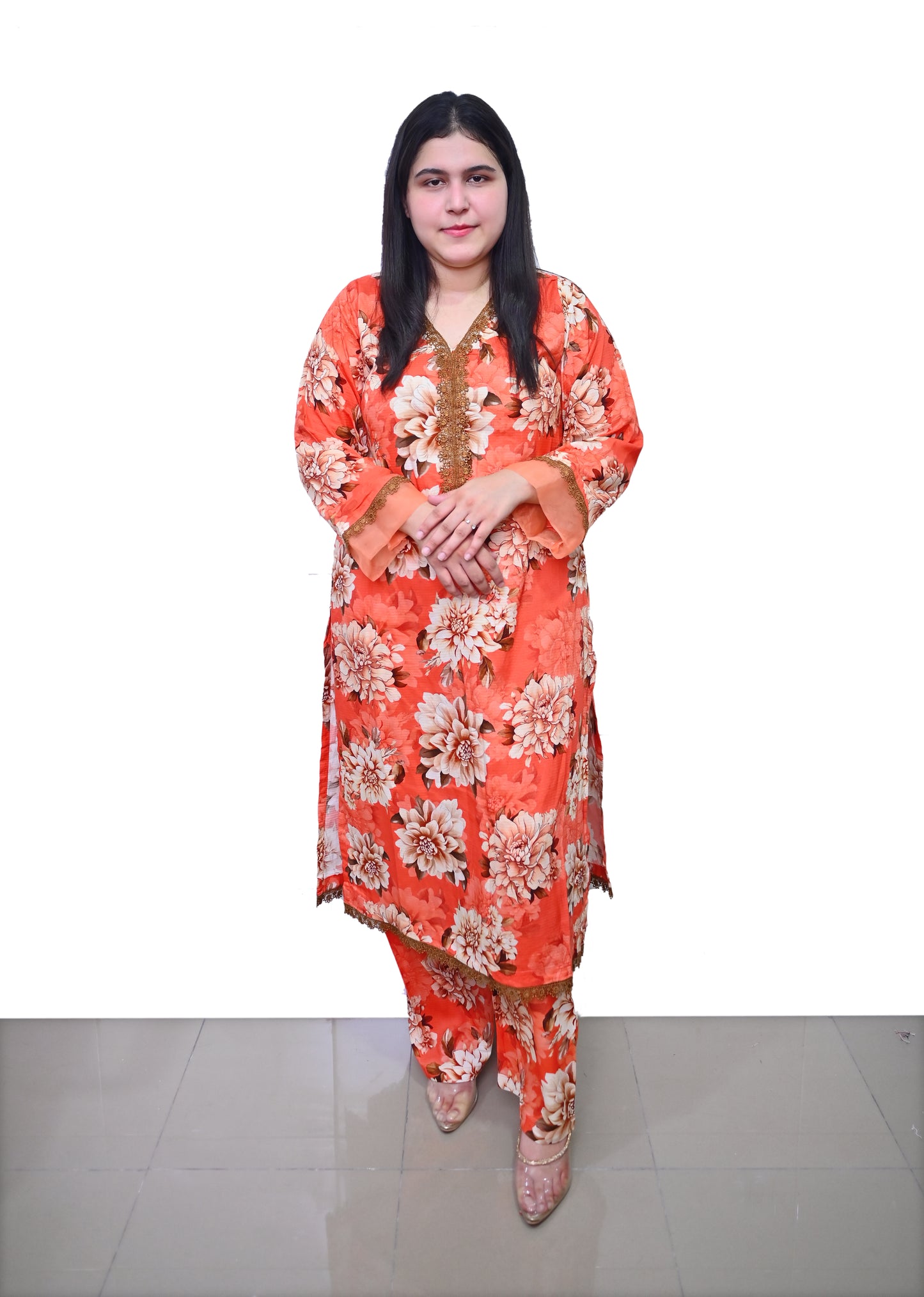 Stitched 2 Pc Sapphire Bana Dora Lilan
