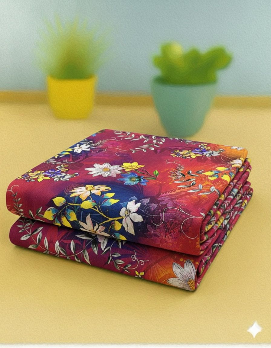 2 PIECE-SAPPHIRE KHADDAR