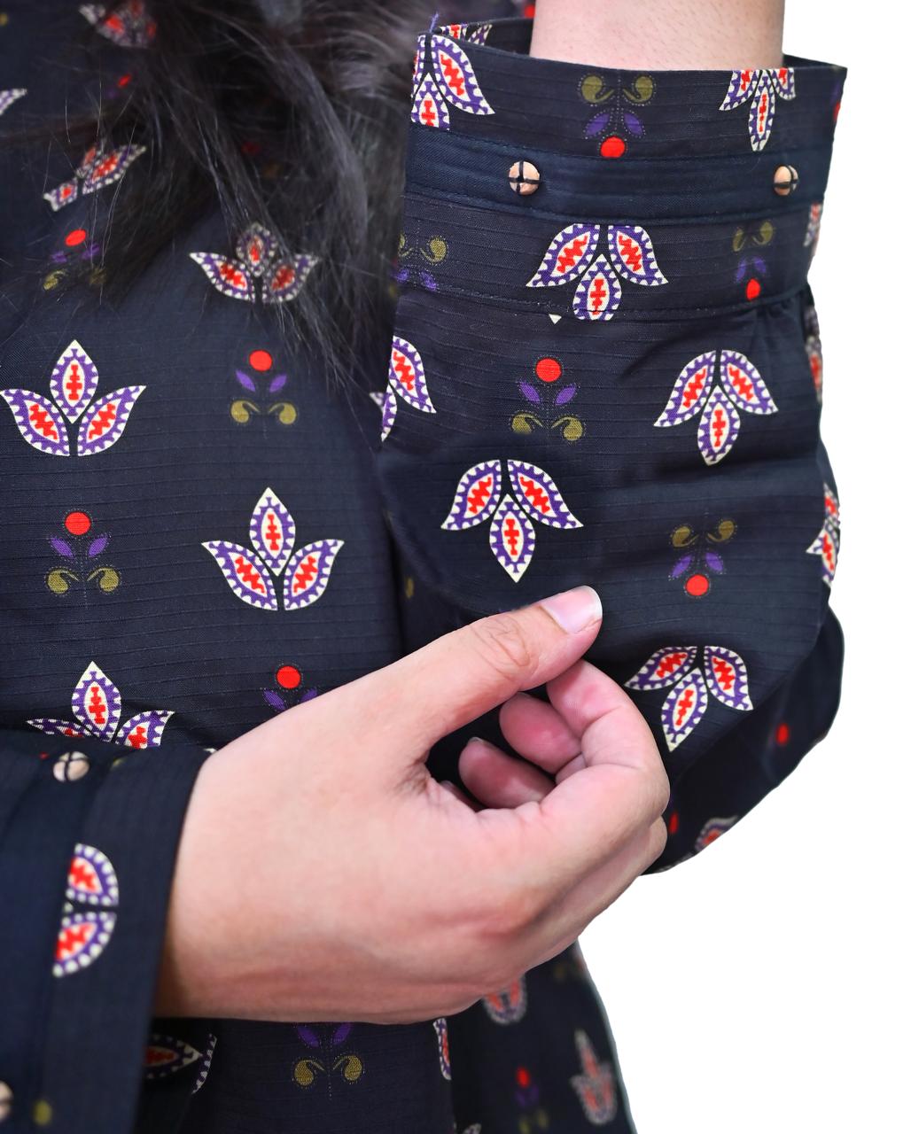 Stitched 2 Pc Sapphire Bana Dora Lilan