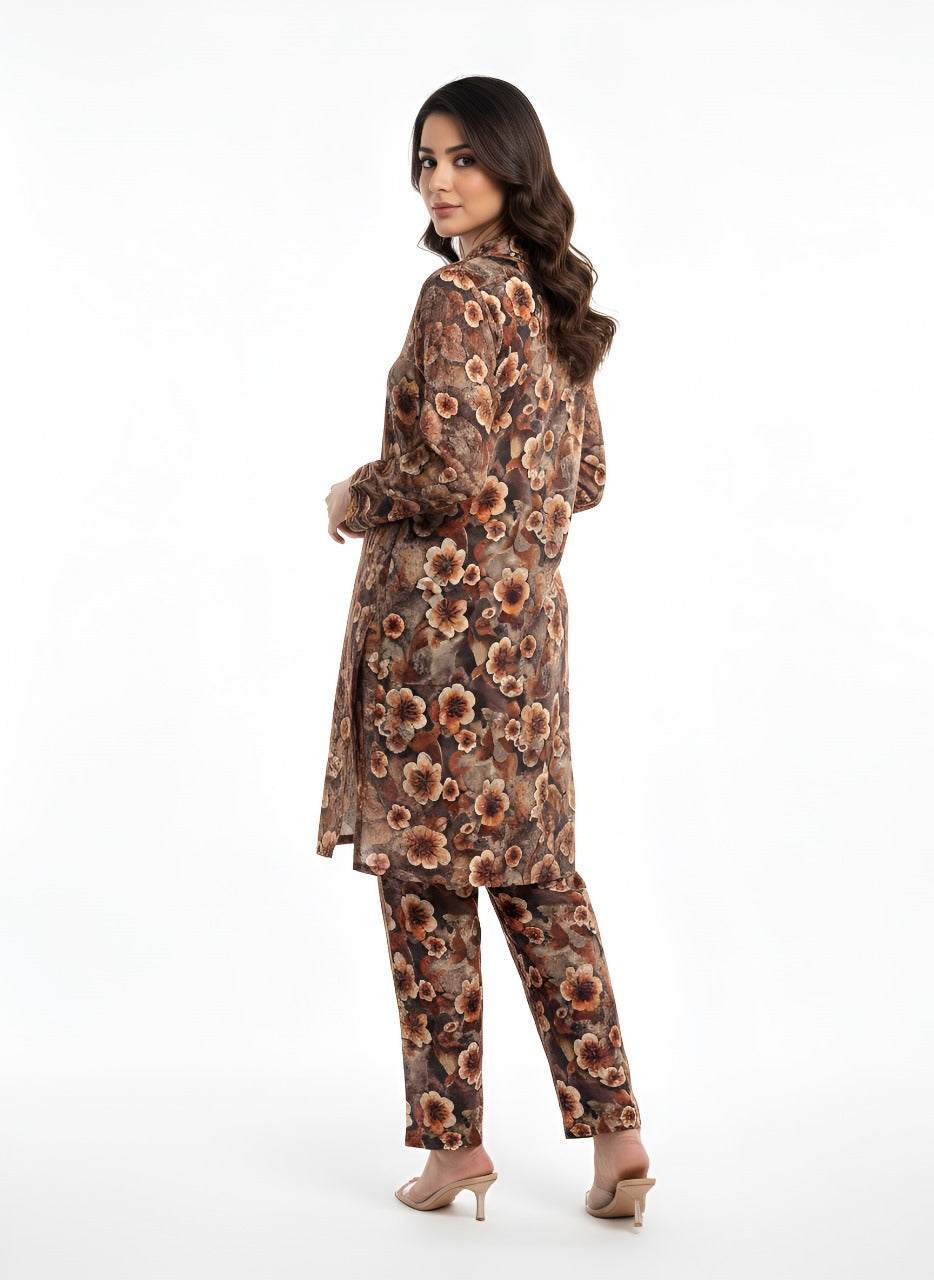 Stitched 2 Pc Sapphire Bana Dora Lilan