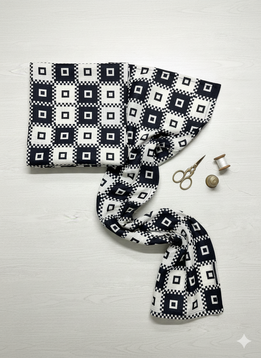 2 PIECE-SAPPHIRE KHADDAR