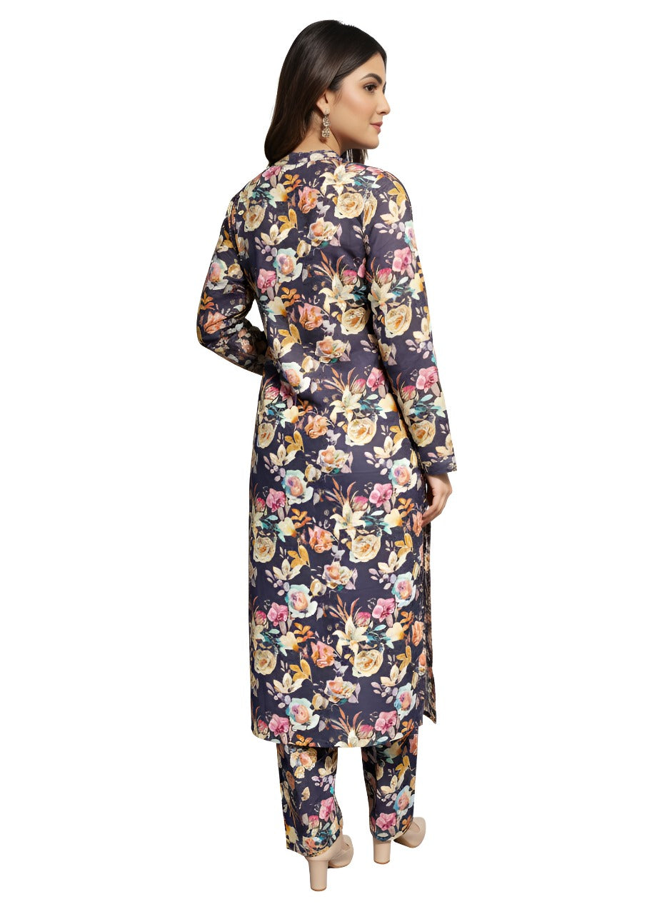 Stitched 2 Pc Sapphire Bana Dora Lilan