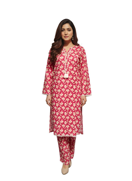 Stitched 2 Pc Sapphire Bana Dora Lilan