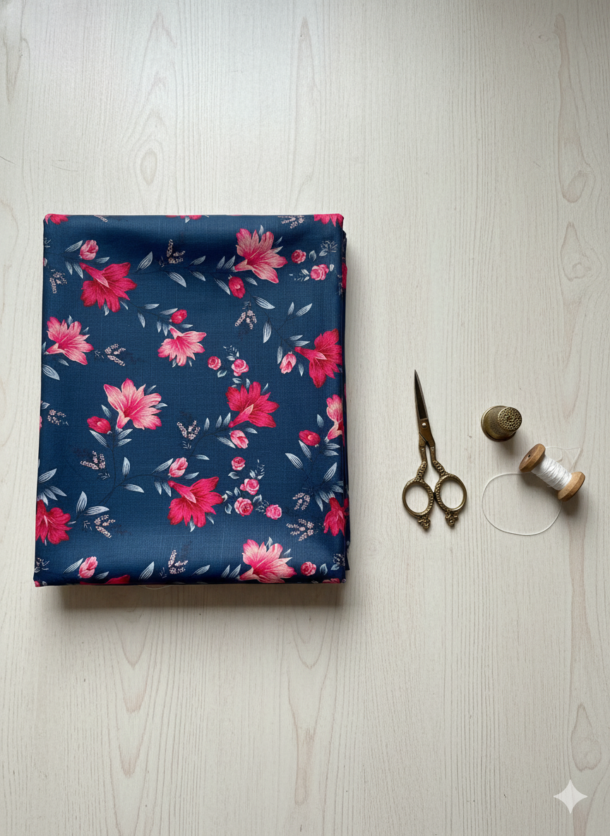 2 PIECE-SAPPHIRE KHADDAR