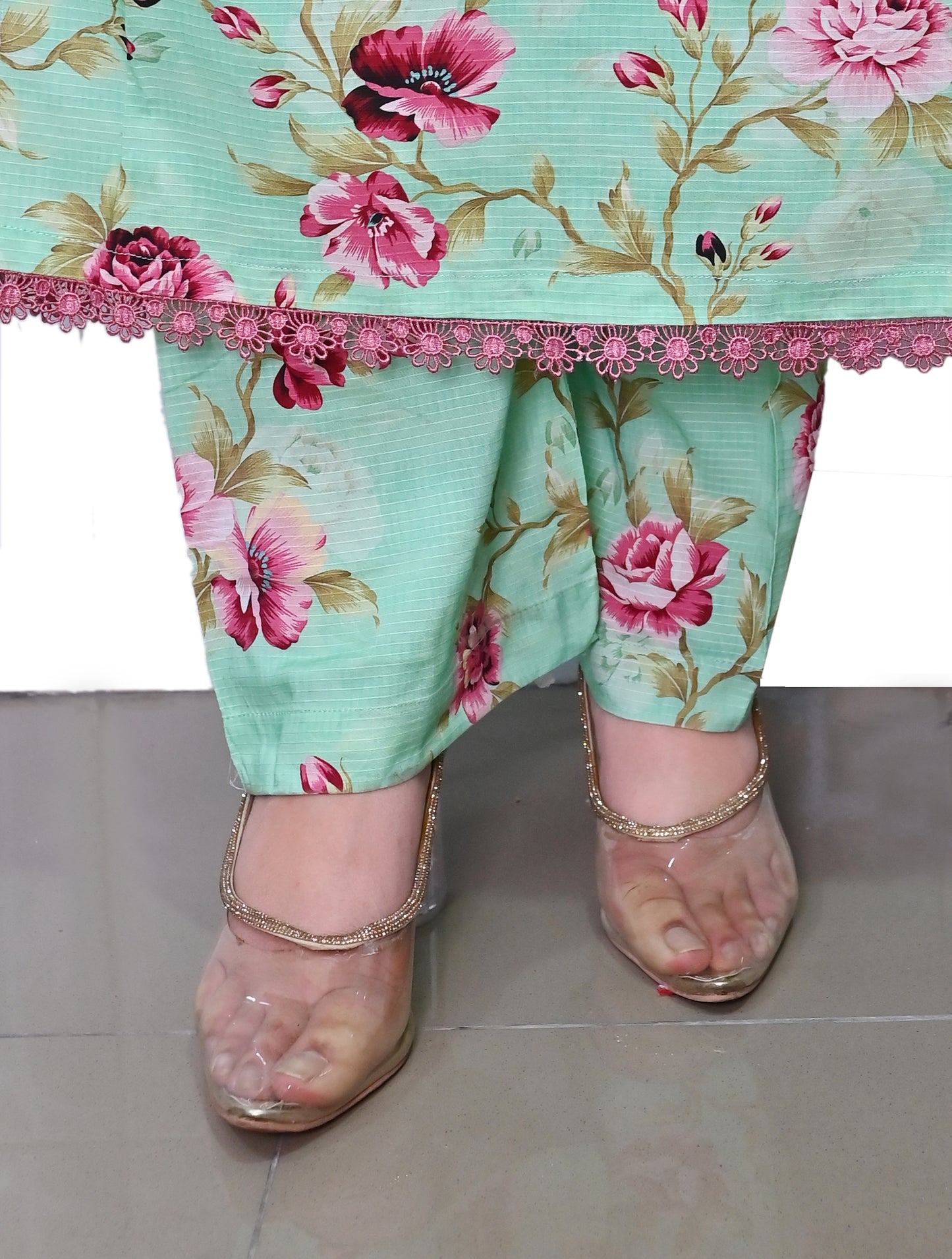 Stitched 2 Pc Sapphire Bana Dora Lilan