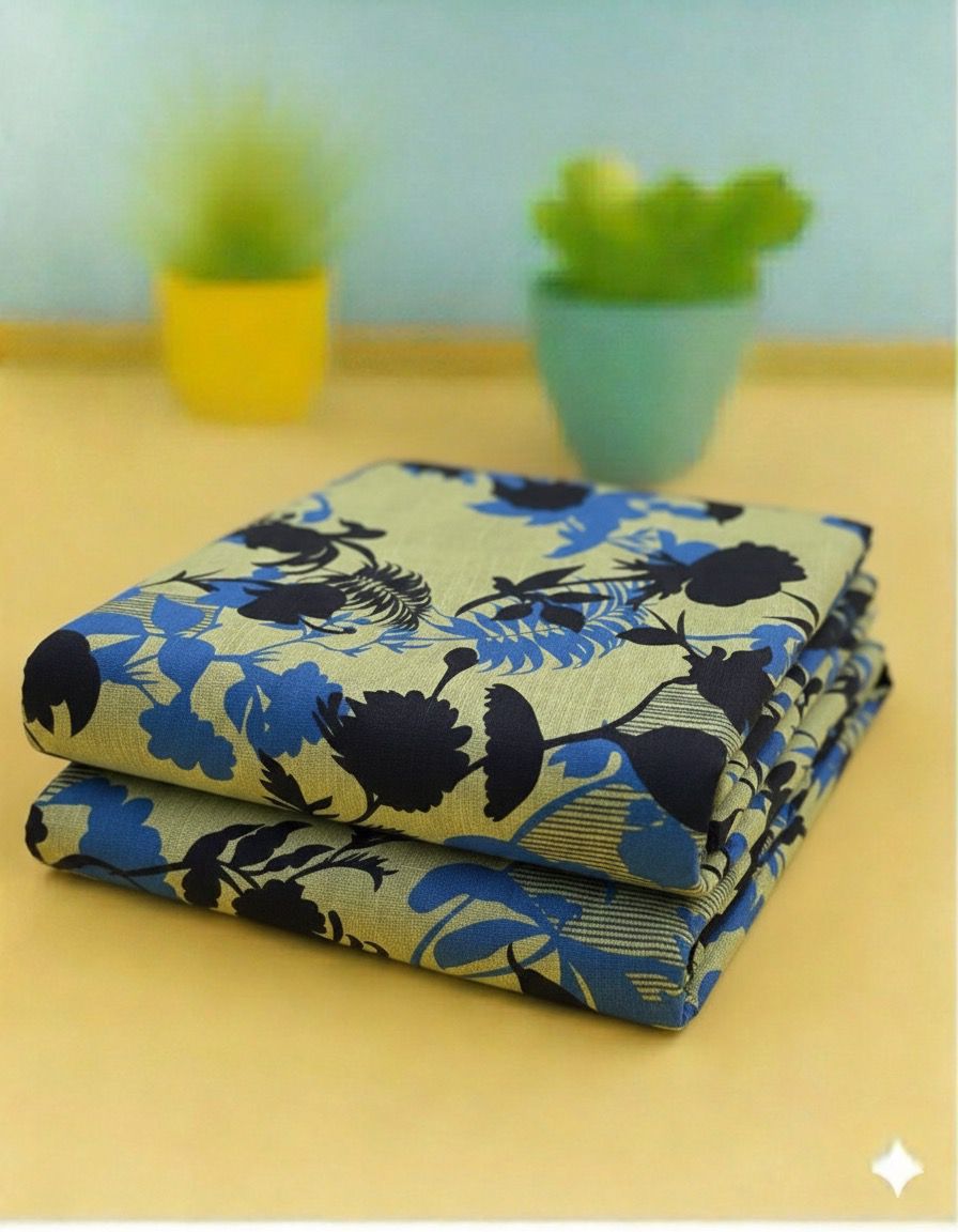 2 PIECE-SAPPHIRE KHADDAR