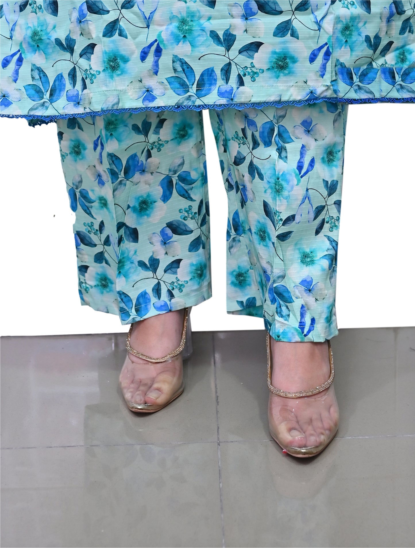 Stitched 2 Pc Sapphire Bana Dora Lilan