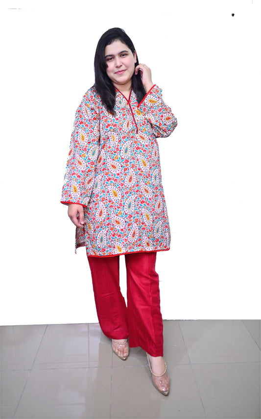 Stitched 2 Pc Sapphire Bana Dora Lilan