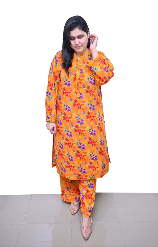 Stitched 2 Pc Sapphire Bana Dora Lilan