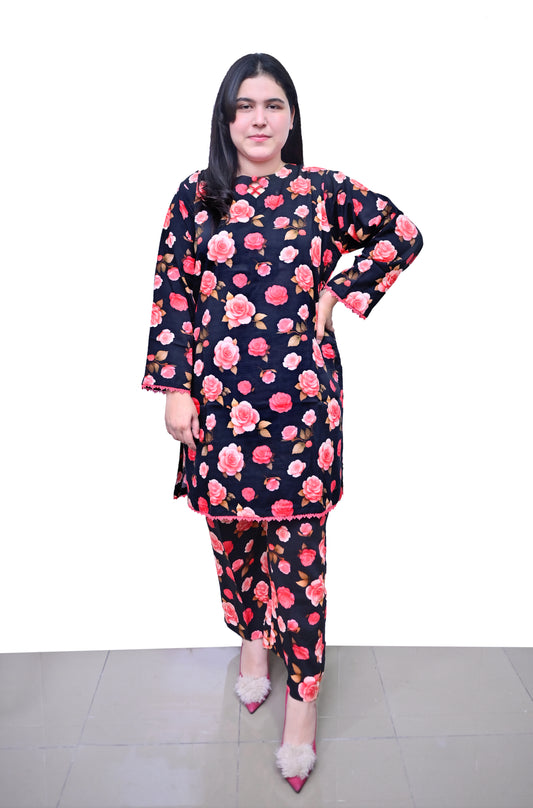 Stitched 2 Pc Sapphire Bana Dora Lilan