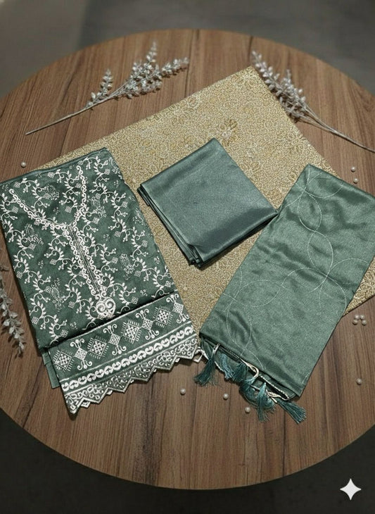 3 PC-Dhanak Embroidered-Unstitched