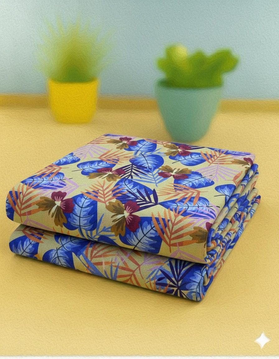 2 PIECE-SAPPHIRE KHADDAR