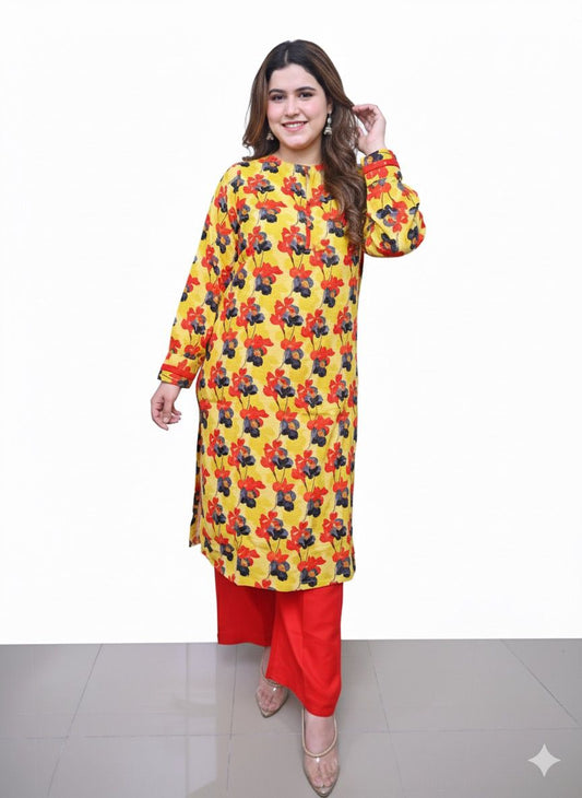 Stitched 2 Pc Sapphire Bana Dora Lilan