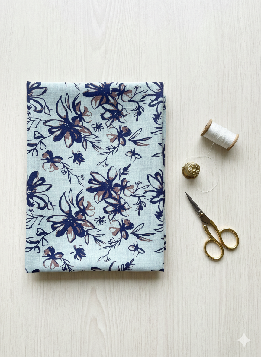 2 PIECE-SAPPHIRE KHADDAR