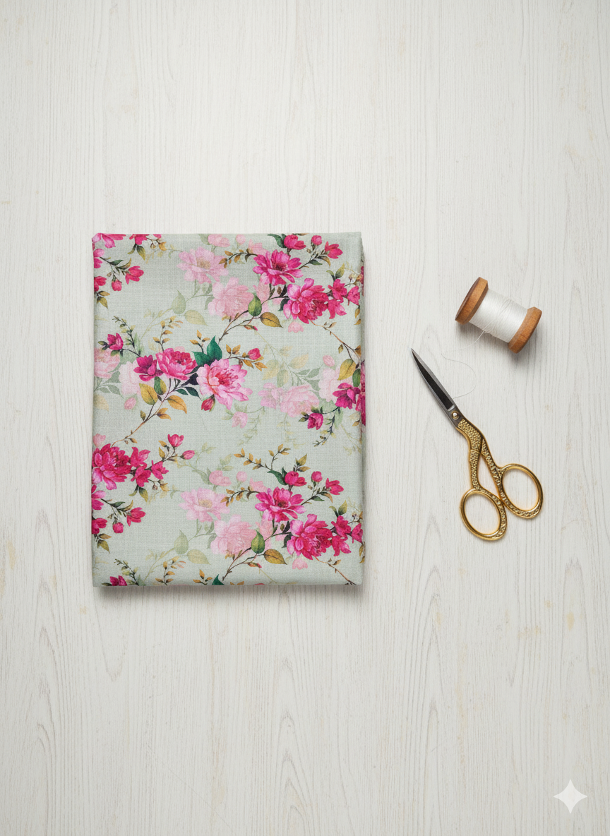 2 PIECE-SAPPHIRE KHADDAR