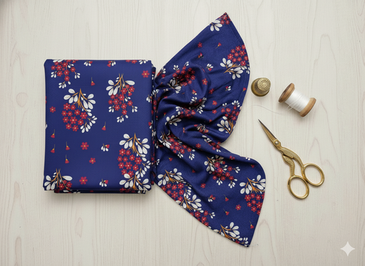 2 PIECE-SAPPHIRE KHADDAR