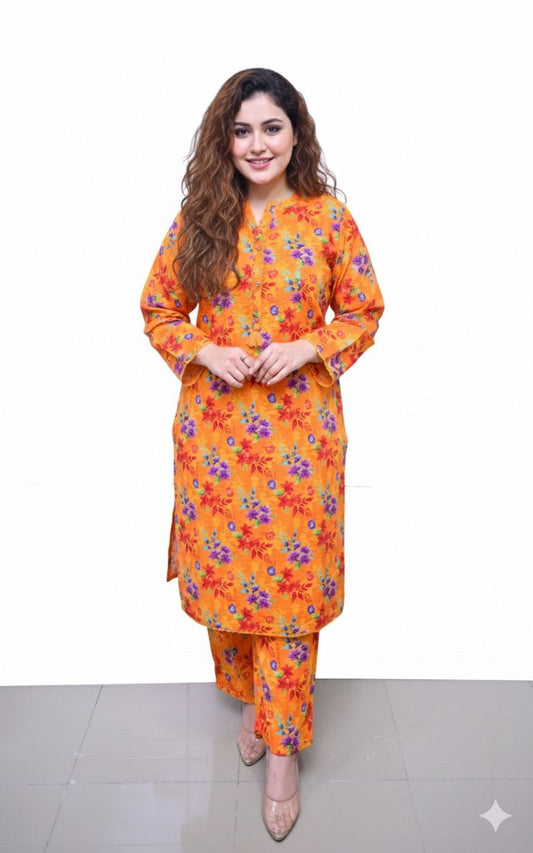 Stitched 2 Pc Sapphire Bana Dora Lilan